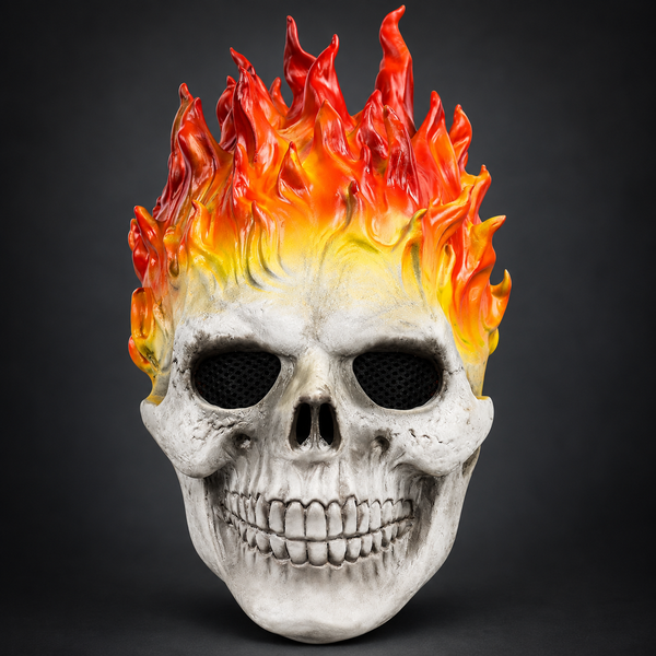 Flaming Skull Mask