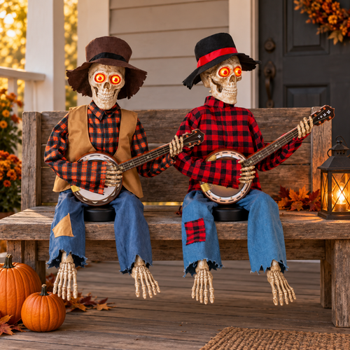Skeleton Banjo Duo